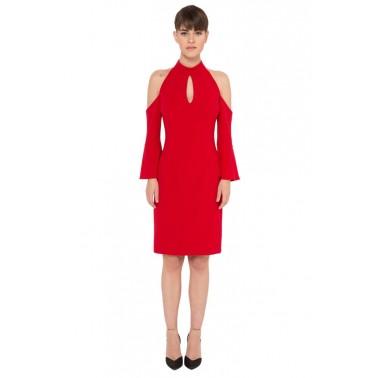 Matis Fashion Φόρεμα Μίνι Πενσιλ σε Χρώμα Κόκκινο 3221930
