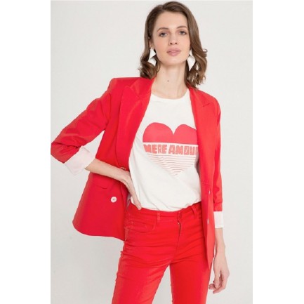 Matis Fashion Σακάκι σε Χρώμα Κοραλλί 3122503