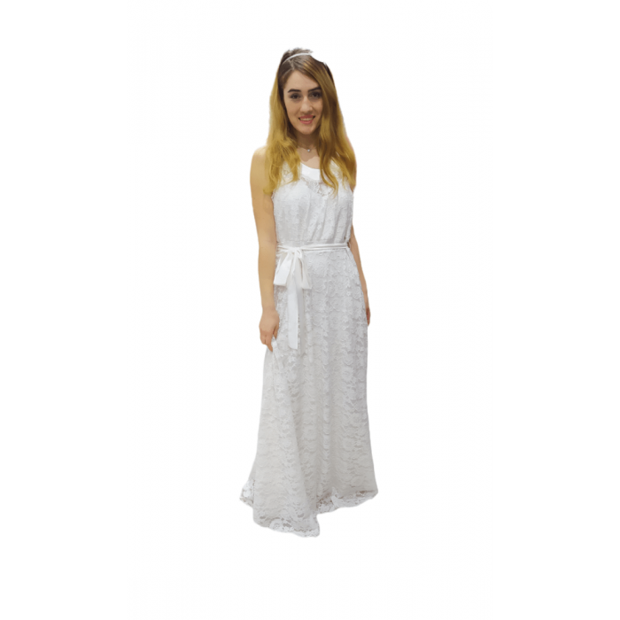 Φόρεμα Γάμου Fuego Fashion σε Χρώμα Λευκό 122-6046