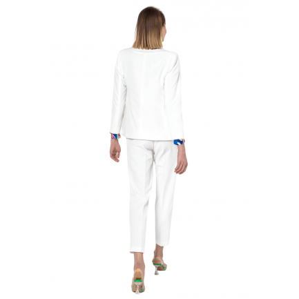Matis Fashion Παντελόνι Γυναικείο Ψηλόμεσο σε Χρώμα Εκρού 3122401