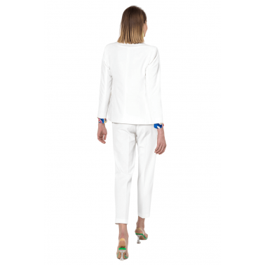 Matis Fashion Παντελόνι Γυναικείο Ψηλόμεσο σε Χρώμα Εκρού 3122401