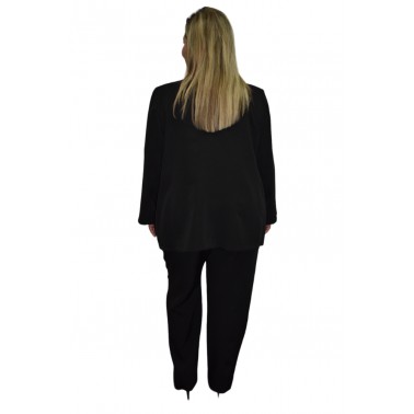 Kyara Plus Size Σακάκι Γυναικείο σε Χρώμα Μαύρο 2131-01002