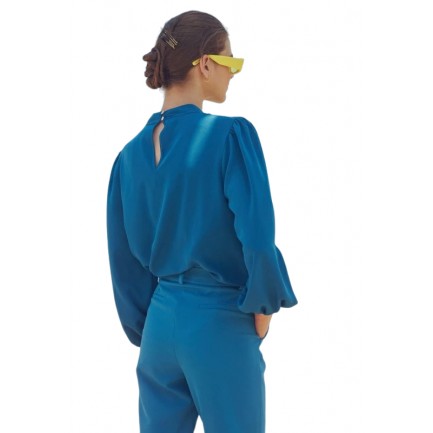 Desiree Μπλούζα με cut out Γυναικεία σε Χρώμα Μπλε 17.39010