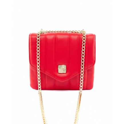 Veta Accessories Τσάντα Ώμου Γυναικεία Καπιτονέ σε Χρώμα Κόκκινο 6041-9