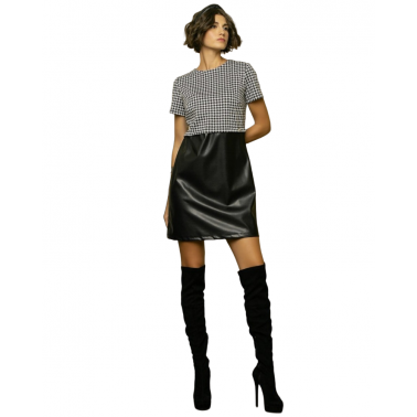 HYPE Φόρεμα Μίνι Γυναικείο σε Χρώμα Μαύρο 1132-04003