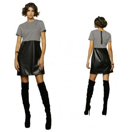 HYPE Φόρεμα Μίνι Γυναικείο σε Χρώμα Μαύρο 1132-04003