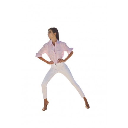 Desiree Παντελόνι σε όψη τζιν Γυναικείο σε Χρώμα Λευκό 01.40004