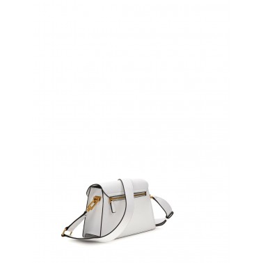 Guess Γυναικεία Τσάντα Ώμου Χιαστί Lossie σε Χρώμα Λευκό HWVA923120