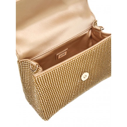 Guess Γυναικεία Τσάντα Χειρός Χιαστί Lua Mini σε Χρώμα Χρυσό HWRG920578