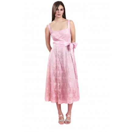 Desiree Μίντι Φόρεμα δαντέλα Γυναικείο σε Χρώμα Ροζ 08.40095